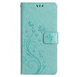 Cu clapetă pentru Samsung Galaxy S23 FE, Butterfly, verde