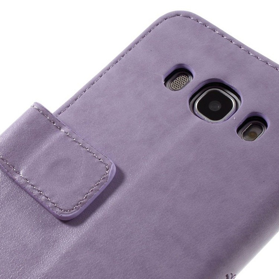 Cu clapetă pentru Samsung Galaxy J5 2016, Butterfly, violet