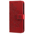 Cu clapetă pentru Xiaomi Redmi Note 13 Pro 5G, Mandala, roșu