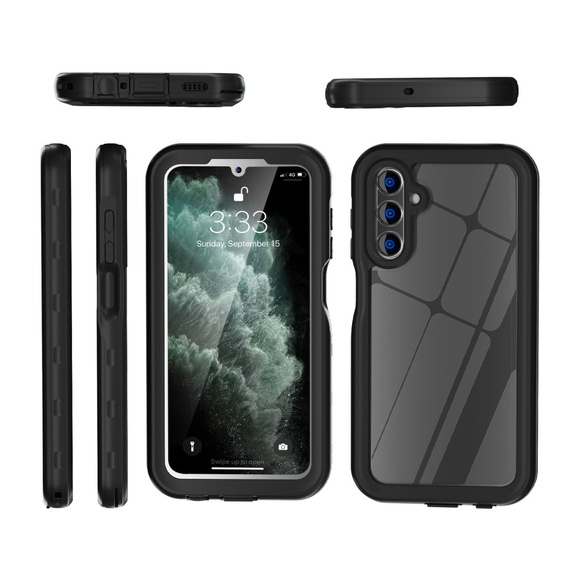 Husă impermeabilă IP68 pentru Samsung Galaxy A15 5G, Redpepper, negru