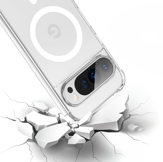 Huse pentru Google Pixel 9 / 9 Pro, Dropproof MagSafe, transparentă