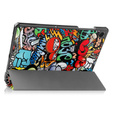 Husă pentru Samsung Galaxy Tab A9, Smartcase, graffiti