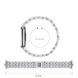 Brățară cu diamante pentru Xiaomi Smart Band 8 Pro, argintiu
