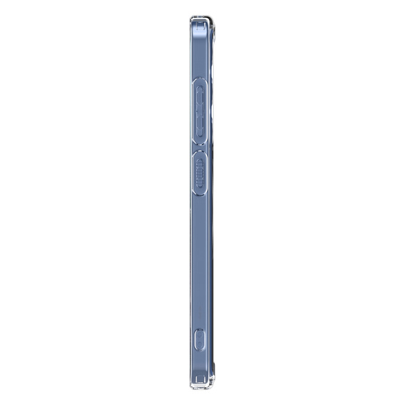 Carcasă MagSafe Spigen pentru Samsung Galaxy S25+ Plus, Ultra Hybrid, transparent / alb + 9H Tempered Glass