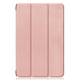 Husă pentru Samsung Galaxy Tab S9 FE+ Plus, Smartcase cu spațiu pentru stylus, roz rose gold