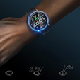 2x ERBORD Hybrid Glass pentru Amazfit Active 2