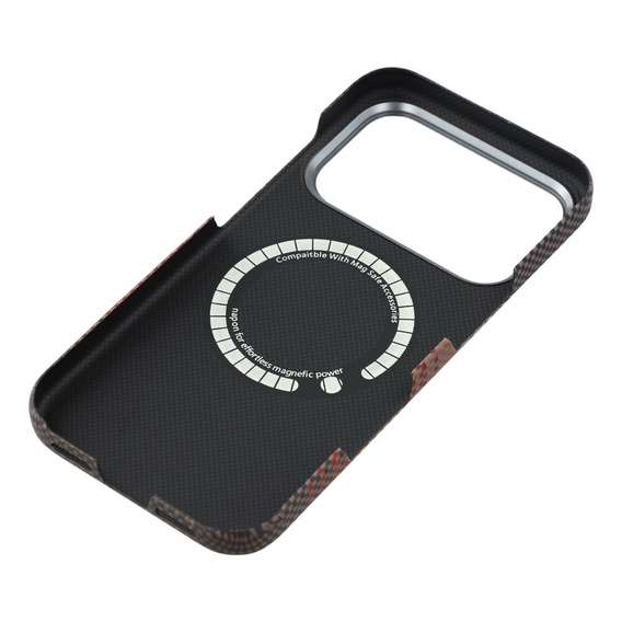 Husă pentru iPhone 17 Pro, fibră aramidică, pentru MagSafe, subțire și ușoară, galben