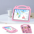Husă pentru copii pentru iPad Air 10.9" 2022/2020 (5/4 gen.) / Pro 11" 2022/2021/2020 (4/3/2 gen.), Cute Patterns, cu suport, roz