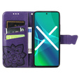 Cu clapetă pentru Oppo A17, Butterfly, violet