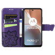 Cu clapetă pentru Motorola Moto G32, Butterfly, violet