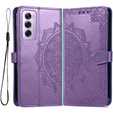 Cu clapetă pentru Oppo Reno 12, Mandala, violet