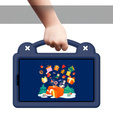 Husă pentru copii pentru Xiaomi Redmi Pad SE 8.7", Cute Patterns, cu suport, albastru închis