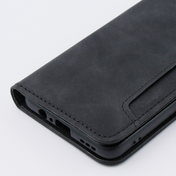 Cu clapetă pentru Motorola Moto G54 5G, Card Slot, negru