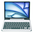 Carcasă + tastatură Apple iPad Air 11" 6 gen. 2024, Leather Pen Slot, verde închis