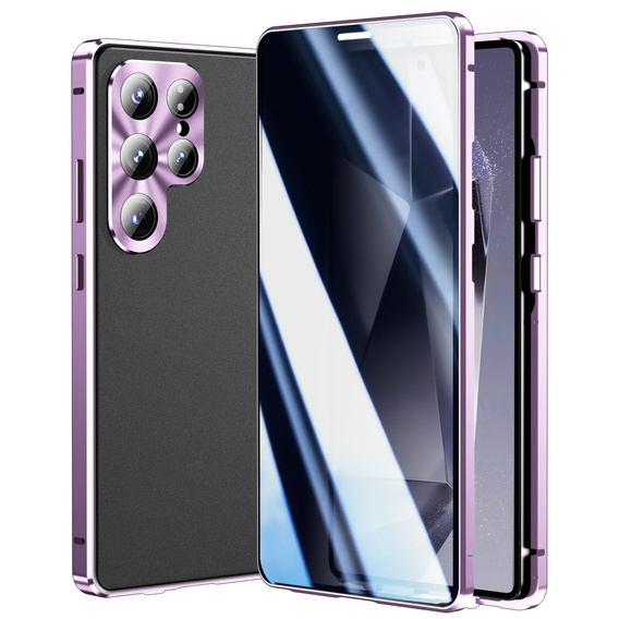 Husă pentru Samsung Galaxy S25 Ultra, Privacy Dual Glass, violet