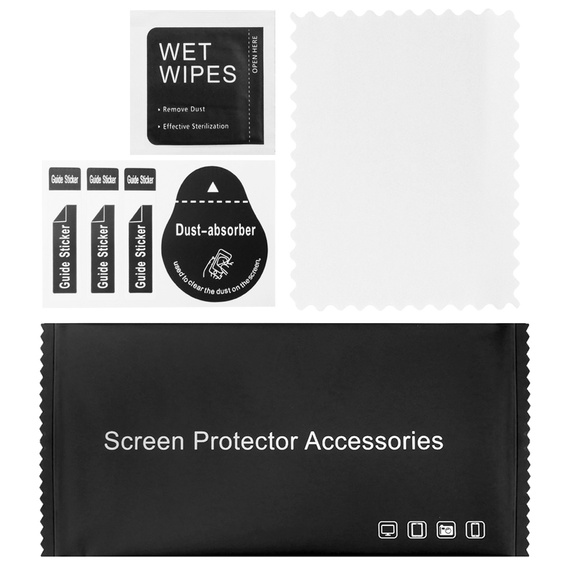 2x Sticlă temperată pentru iPhone 15, ERBORD Easy App Full Screen Protector