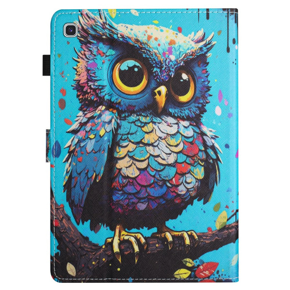 Husă pentru Samsung Galaxy Tab S6 Lite 2022 / 2020, cu clapetă, owl