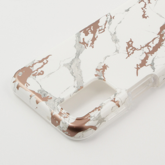 Huse pentru Samsung Galaxy A14 4G/5G, Suritch Full Body Marble, alb