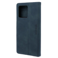 Husă pentru Motorola Edge 40 Neo, ERBORD Vintage, portofel cu clapetă, albastru