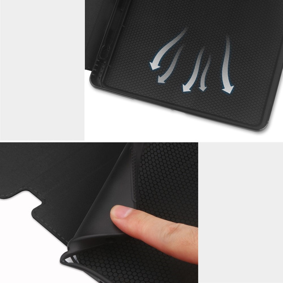 Husă pentru iPad 10.2 2021 / 2020 / 2019, Business Card and Pen Slot, negru