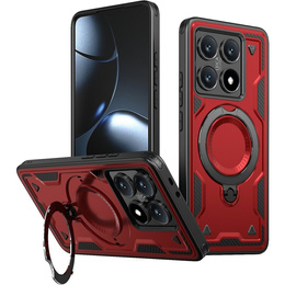 Carcasă pentru Xiaomi 14T, Military MagSafe, roșu