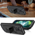 Husă pentru iPhone 13 Pro Max, R-JUST CamShield Slide, armată, negru
