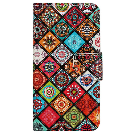 Cu clapetă pentru Xiaomi Redmi 13C / Poco C65, Wallet, Ethnic Style, multicolor