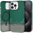Carcasă pentru iPhone 15 Pro, cadru Kickstand, pentru MagSafe, Sand Green