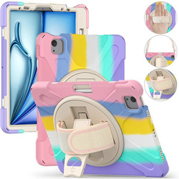 Husa blindată pentru Apple iPad Air 11" 6 gen. 2024 (A2902, carcasă de protecție 360 cu slot pentru stylus, multicolor