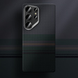 Carcasa BENKS Kevlar pentru Samsung Galaxy S25 Ultra, pentru MagSafe, Carbon Fiber, negru