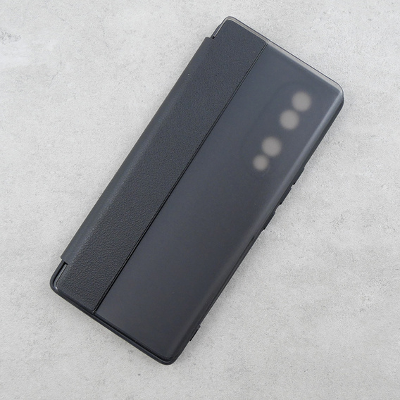 Husă cu clapetă pentru Honor 70 5G, Side View, negru
