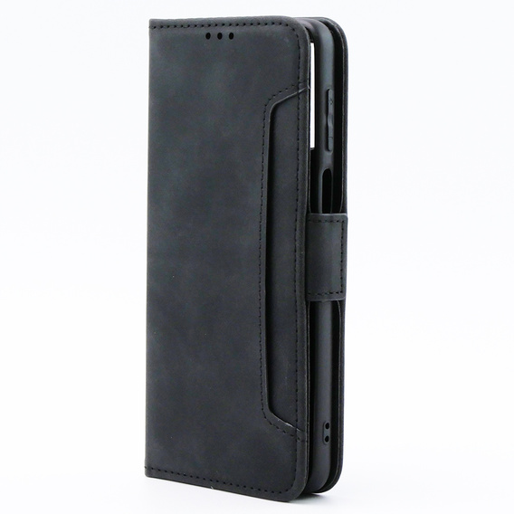 Cu clapetă pentru Motorola Moto G54 5G, Card Slot, negru