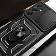 Husă blindată pentru Samsung Galaxy A35 5G, CamShield Slide, negru