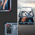 Husă blindată pentru Samsung Galaxy A25 5G, Dexnor Full Body (Two Frames), albastru închis