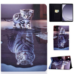 Huse pentru Samsung Galaxy Tab A9 X110 / X115, cat and tiger