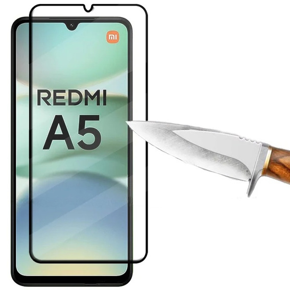Sticlă călită 3D pentru Xiaomi Redmi A5, cadru negru