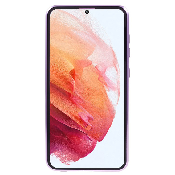 Carcasa Magnetic Dual Glass MagSafe pentru Samsung Galaxy S21, violet