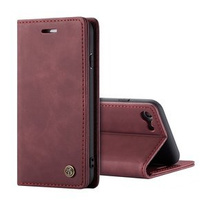 Husa CASEME pentru iPhone 7/8/SE 2020/SE 2022, Leather Wallet Case, maroon