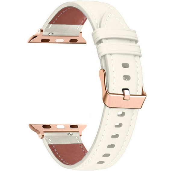 Curea din piele pentru Apple Watch 1/2/3/4/4/5/6/6/7/8/SE/Ultra 42/44/45/49mm, negru