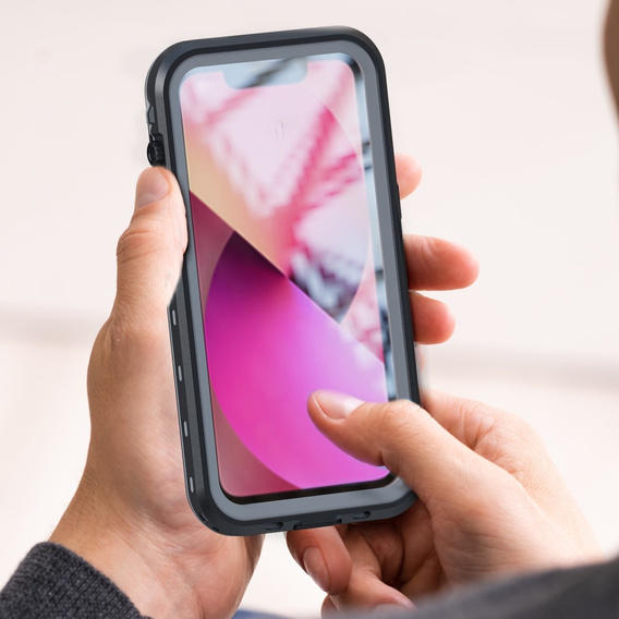 Husă impermeabilă pentru iPhone 13, Redpepper, pentru MagSafe, negru