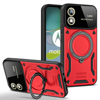 Husă blindată pentru Motorola Moto G24 / G24 Power / G04, Magnetic Ring, roșu