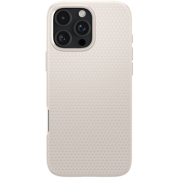 Carcasa Spigen pentru iPhone 16 Pro, Liquid Air, titan + 9H Tempered Glass