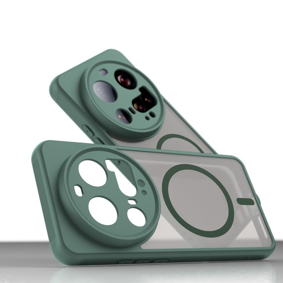 Husă pentru Xiaomi 15 Ultra, pentru MagSafe, ERBORD Matt Case, verde