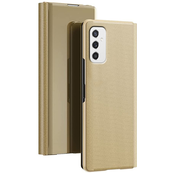 Huse pentru Samsung Galaxy M52 5G, Clear View, de aur