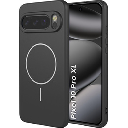 Manșon din silicon pentru Google Pixel 10 Pro XL, pentru MagSafe, negru