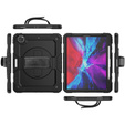 Husa blindată pentru iPad Pro 12.9 2022 / 2021 / 2020 / 2018, carcasă de protecție 360 cu slot pentru stylus, negru