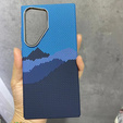 Carcasa pentru Samsung Galaxy S24 Ultra, Carbon Fiber MagSafe, albastru / albastru marin