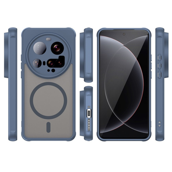 Husă pentru Xiaomi 15 Ultra, pentru MagSafe, ERBORD Matt Case, albastru