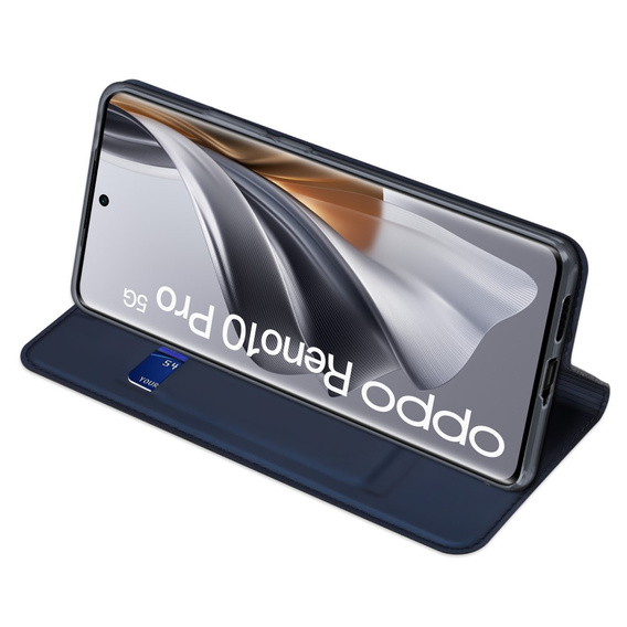 Dux Ducis Huse pentru Oppo Reno 10 / 10 Pro, Skinpro, albastru