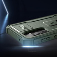 Husă blindată pentru Samsung Galaxy S23 FE, Dexnor Full Body (Two Frames), verde